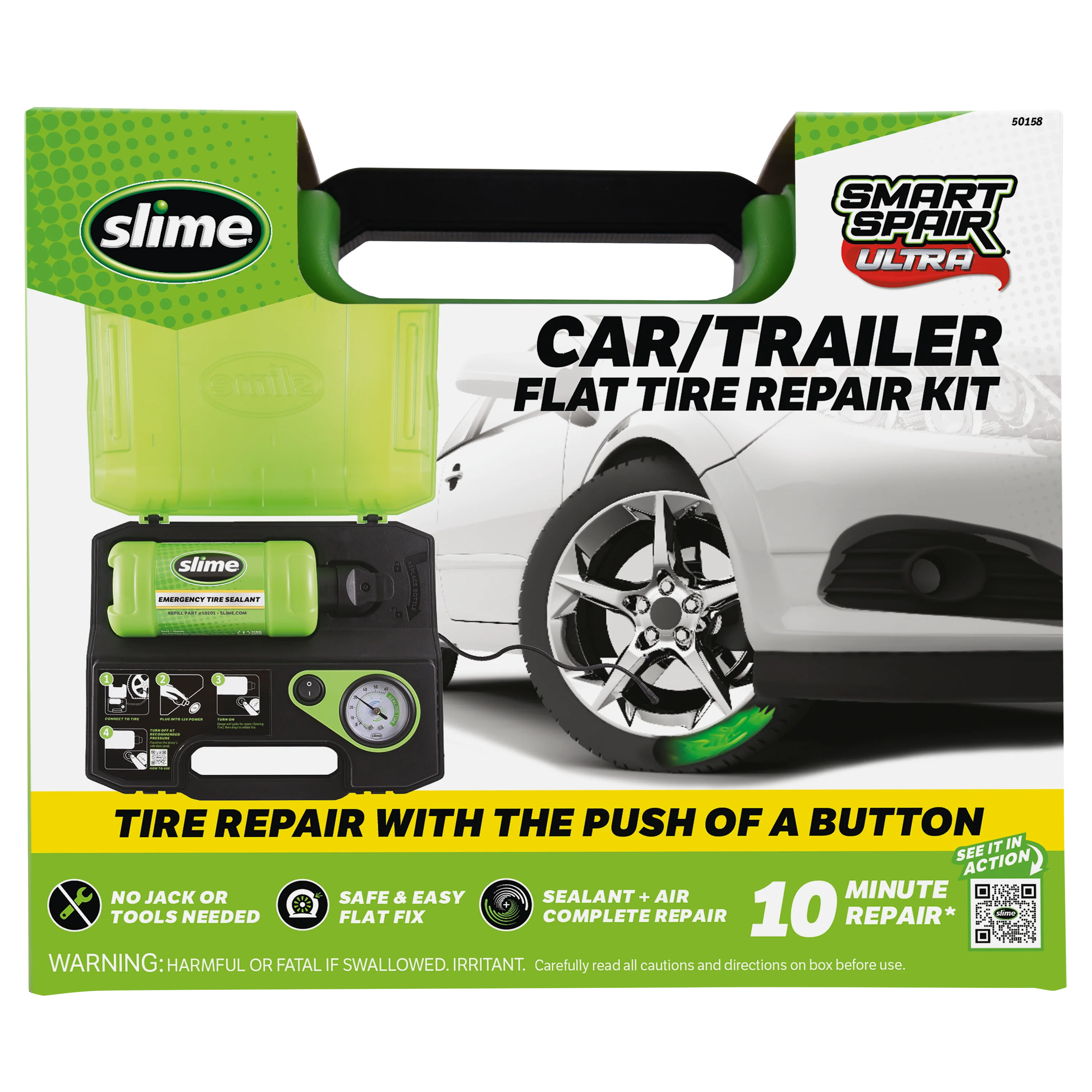 Smart Spair Ultra Car/Trailer Flat Tire Repair Kit