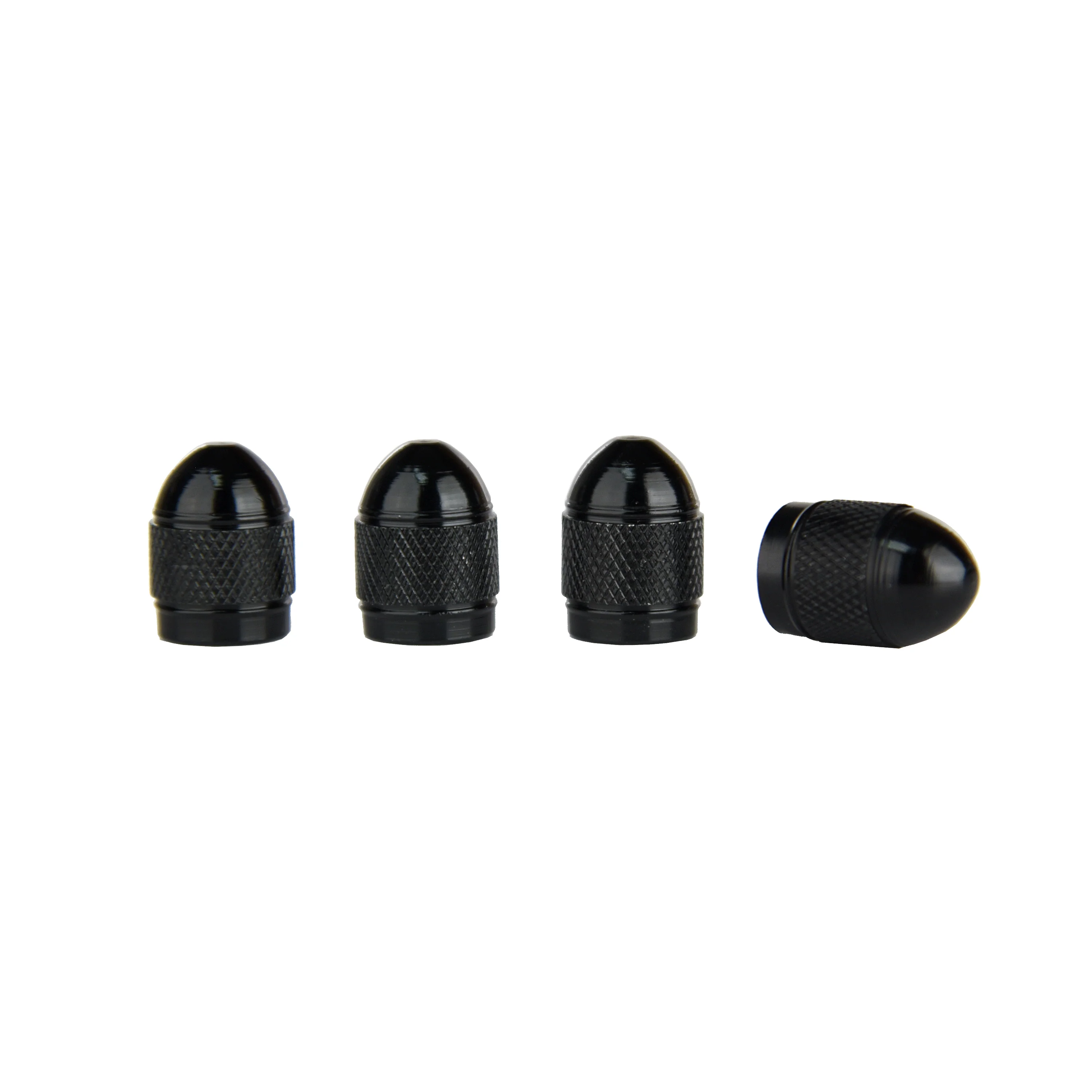 Anodized Aluminum Tire Valve Caps (Black)