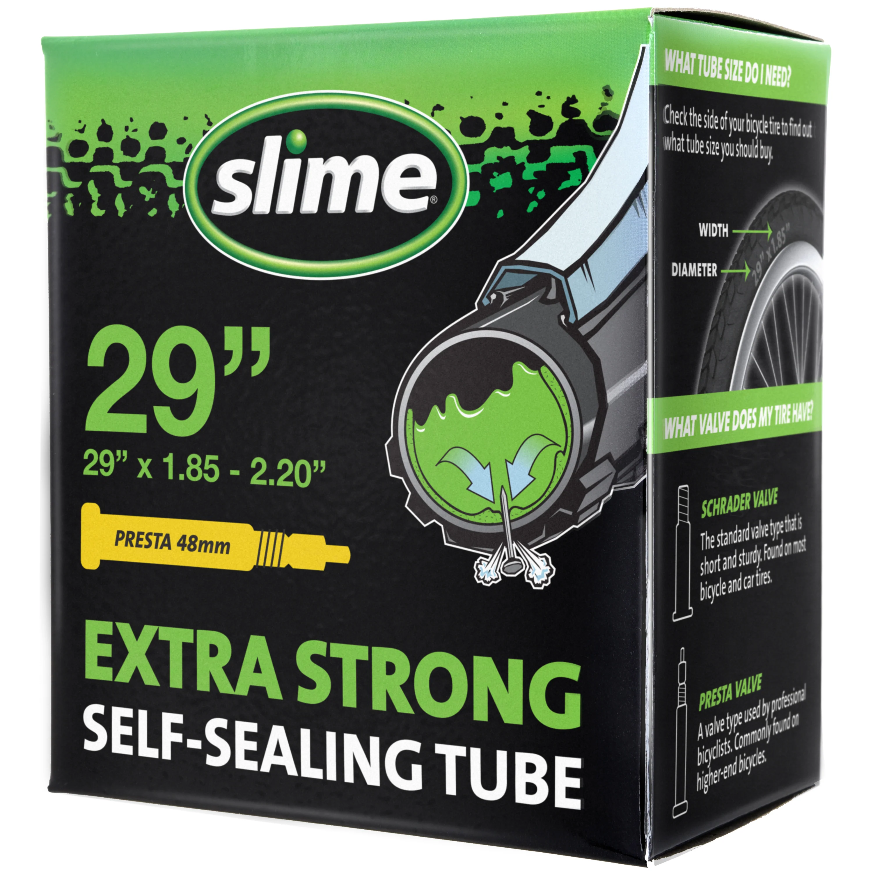 Extra Strong Self-Sealing Bicycle Tubes 29" x 1.85-2.20" Presta