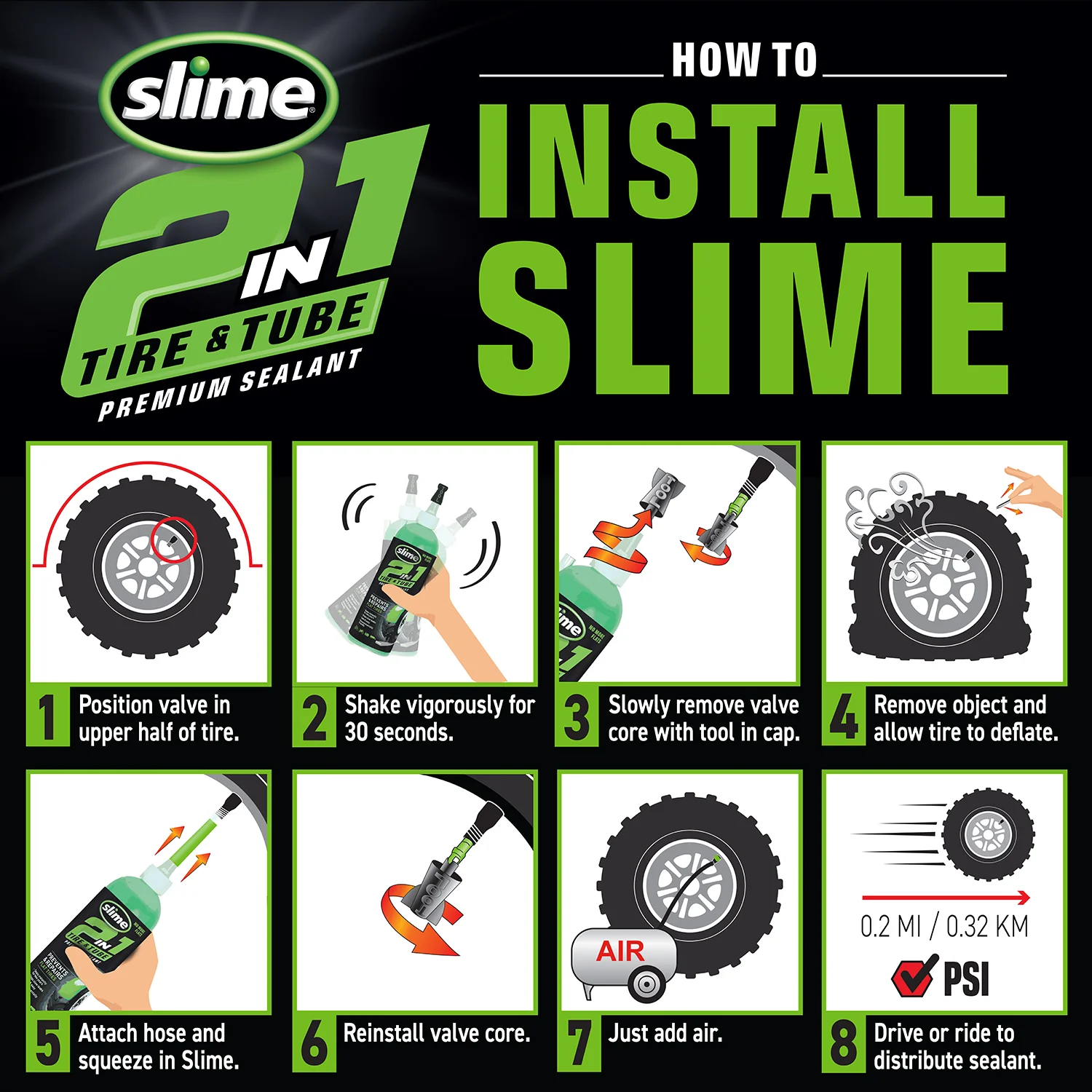 2-in-1 Tire & Tube Sealant - 16 oz. 7 2-in-1 Tire & Tube Sealant - 16 oz.