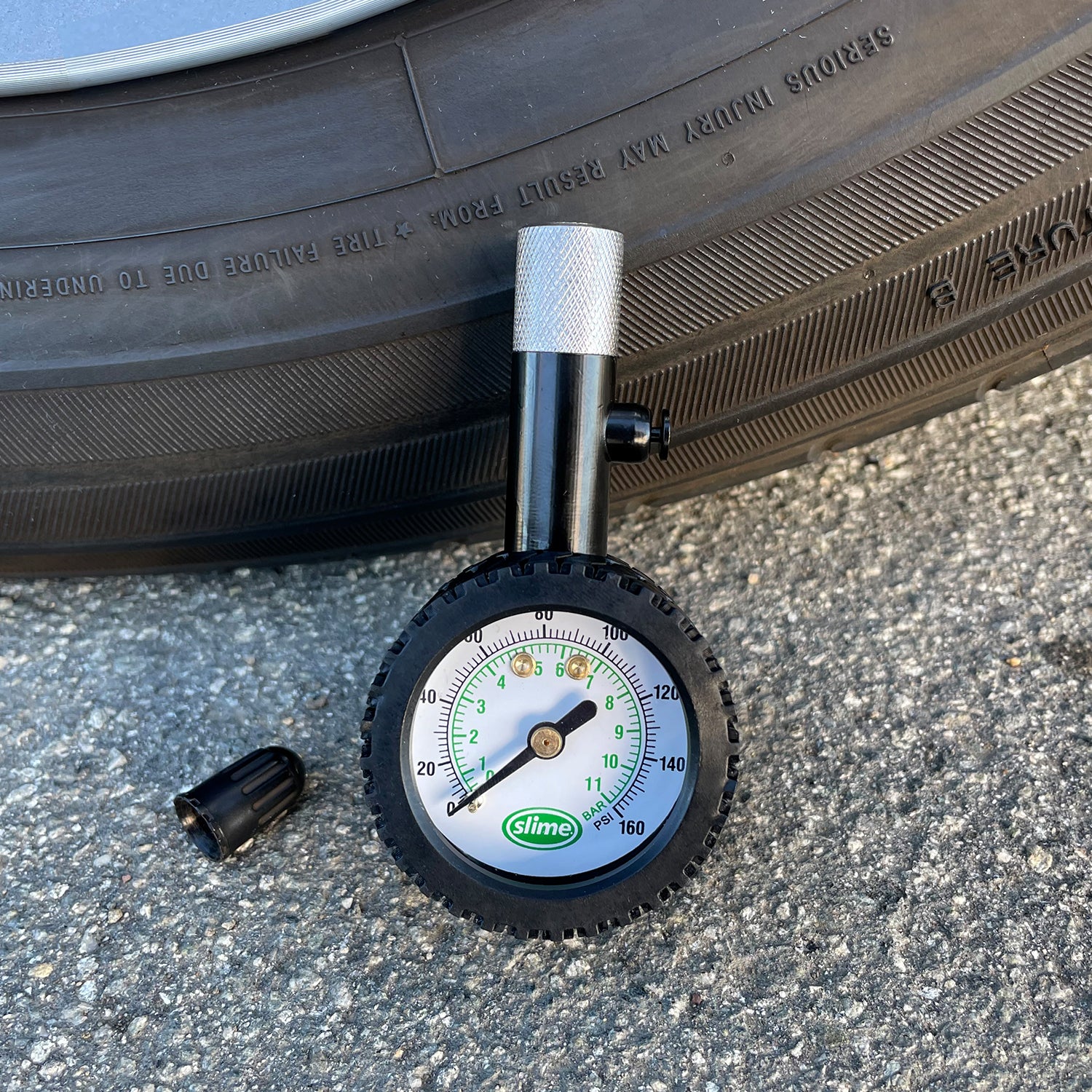 Airlock Dial High Pressure Tire Gauge (10-160 psi)